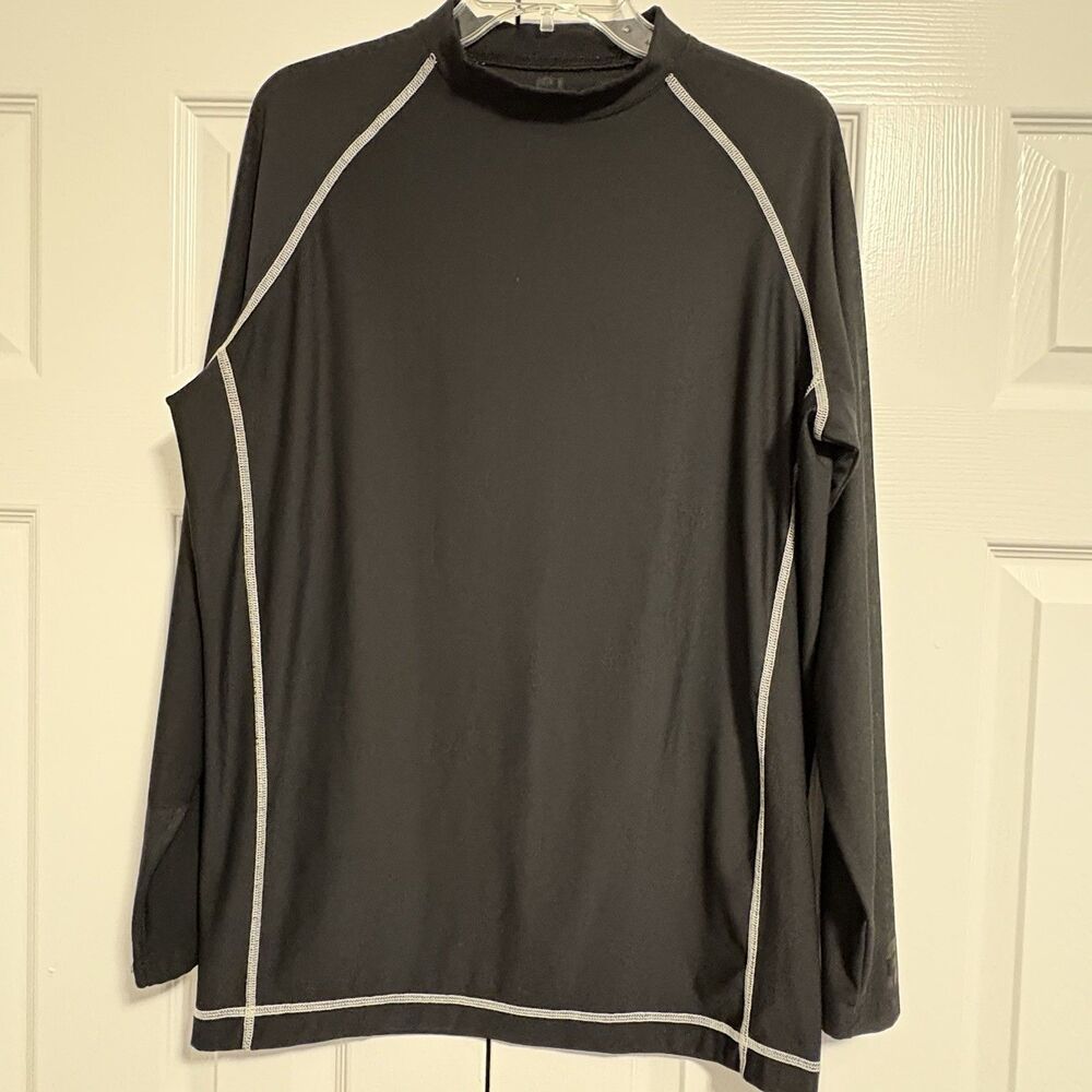 Footjoy Men’s Long Sleeve Athletic Shirt Black Size Large